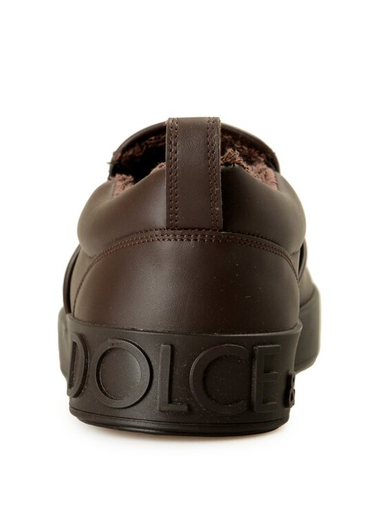 Dolce & Gabbana Men\'s Brown Leather Slip On Loafers Shoes US 11 IT 44 main image 4